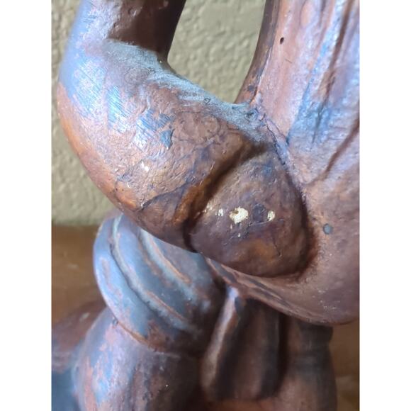 Authentic Reproductions Royalite W African Yoruba Fertility Statue Replica MCM - Picture 7 of 10